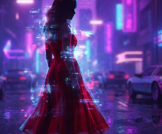 Ich habe sie gesehen… in ihrem roten Kleid.