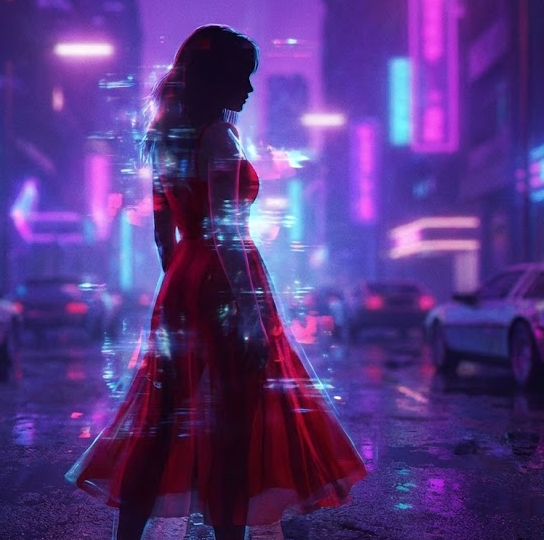 Ich habe sie gesehen… in ihrem roten Kleid.